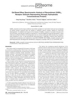 Gel-Based Mass Spectrometric Analysis of