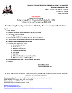 MONROE COUNTY ECONOMIC DEVELOPMENT, COMMERCE