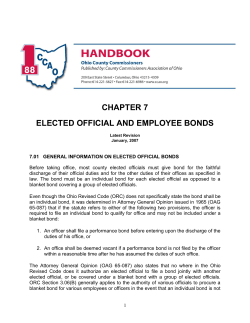 chapter 7 elected official and employee bonds