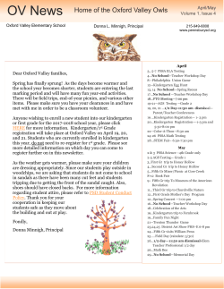 April-May Newsletter - Pennsbury School District