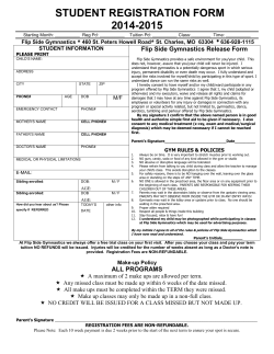 team registration form