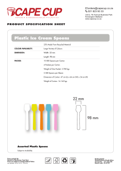 Plastic Ice Cream Spoons Specs
