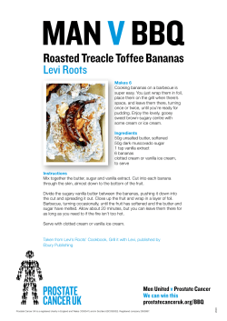 Roasted Treacle Toffee Bananas