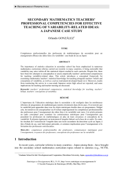 SECONDARY MATHEMATICS TEACHERS` PROFESSIONAL