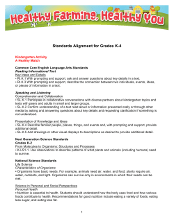 Standards Alignment for Grades K-4