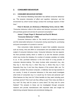 2. consumer behaviour