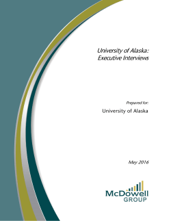Executive Interviews - University of Alaska System