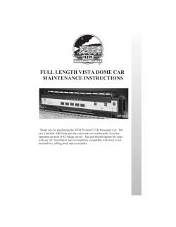 PDF instruction file - MTH Electric Trains