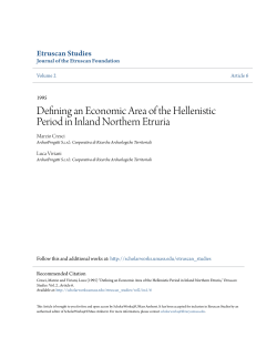 Defining an Economic Area of the Hellenistic Period in Inland