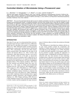 Controlled Ablation of Microtubules Using a Picosecond Laser
