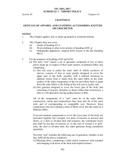 ITC (HS), 2017 SCHEDULE 1