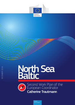 North Sea-Baltic Corridor Work plan - European Parliament