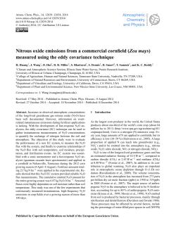 Nitrous oxide emissions from a commercial cornfield