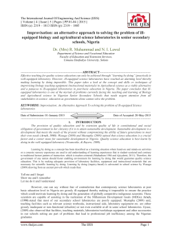 Improvisation: an alternative approach to solving the problem of ill