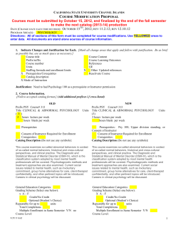 Academic Senate - California State University Channel Islands
