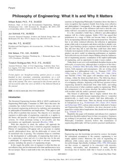 Philosophy of Engineering