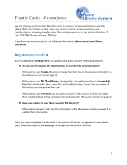 Procedures - Peace Library System