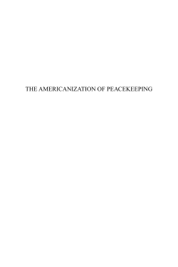 the americanization of peacekeeping
