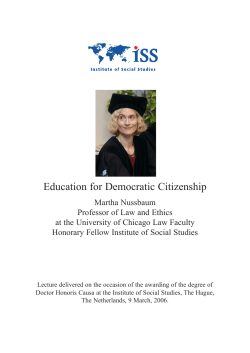 Education for Democratic Citizenship