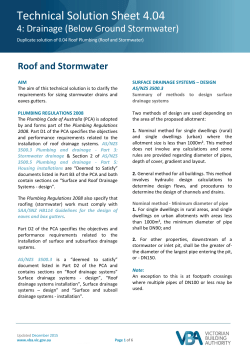 4.04 Drainage - (Below Ground Stormwater)