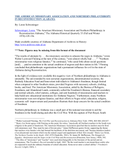 The American Missionary Association and Northern
