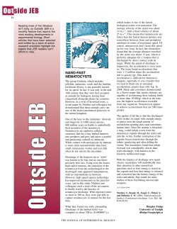 Outside JEB - Journal of Experimental Biology