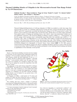 Thermal Unfolding Kinetics of Ubiquitin in the Microsecond