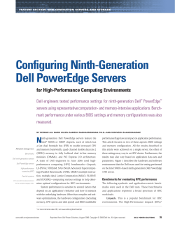 Configuring Ninth-Generation Dell PowerEdge Servers for High