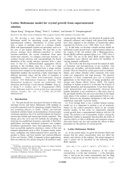 Lattice Boltzmann model for crystal growth from supersaturated