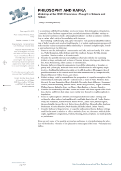 philosophy and kafka