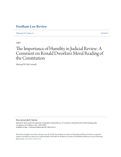 The Importance of Humility in Judicial Review