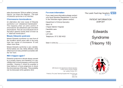 edwards Syndrome - Leeds Pathology