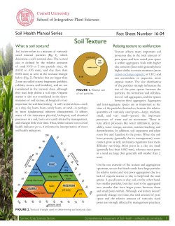 Soil Texture - Cornell Soil Health
