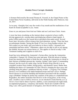 Absolute Power Corrupts Absolutely