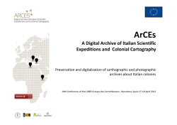 A Digital Archive of Italian Scientific Expeditions and Colonial