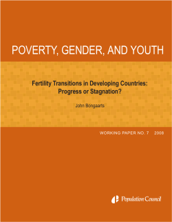 Fertility Transitions in Developing Countries