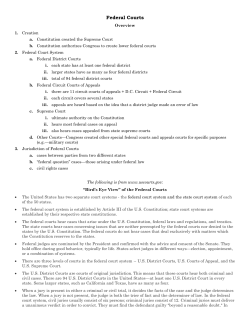 Federal Courts - HCC Learning Web
