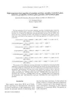 High-temperature heat capacities of corundum, periclase, anorthite