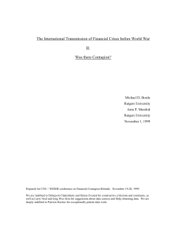 The International Transmission of Financial Crises before World War
