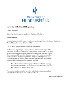 - the University of Huddersfield Repository