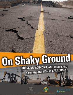 On Shaky Ground - Center for Biological Diversity