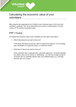 Calculating the economic value of your volunteers (, 332KB)