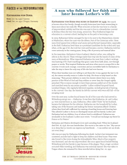 Katharina von Bora - LutheranReformation.org