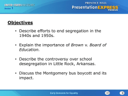 segregation - Bonneville High School