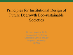 Degrowth2014_Westra_Principles for Institutional Design of Future