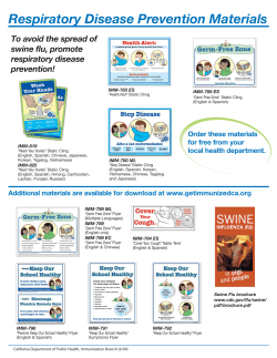 Respiratory Disease Prevention Materials Flyer