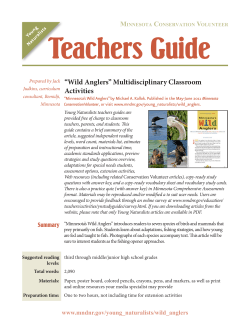 Teachers Guide - Minnesota DNR