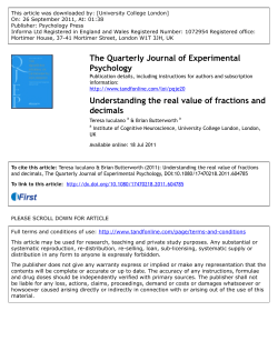 Understanding the real value of fractions and decimals