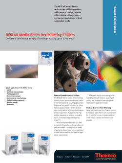 NESLAB Merlin Series Recirculating Chillers