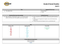 Grade 8 Social Studies Unit 5